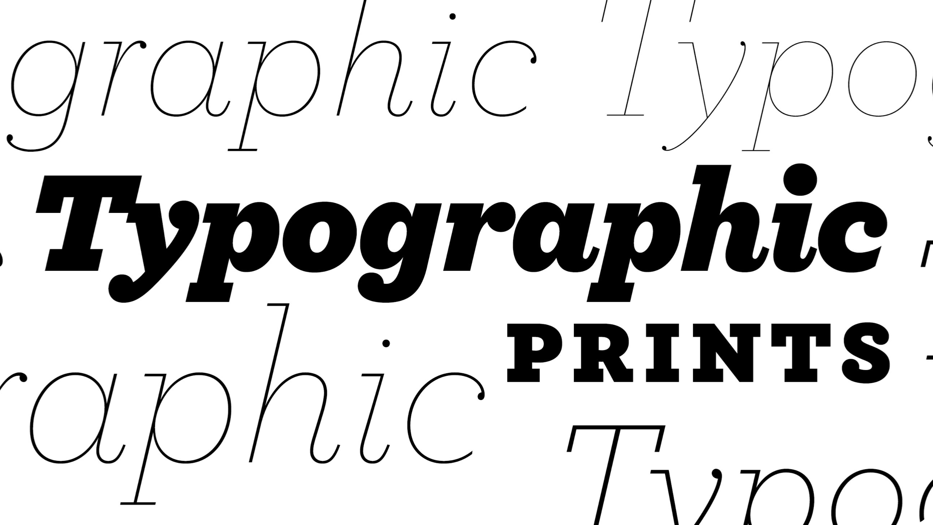 Typographic Prints